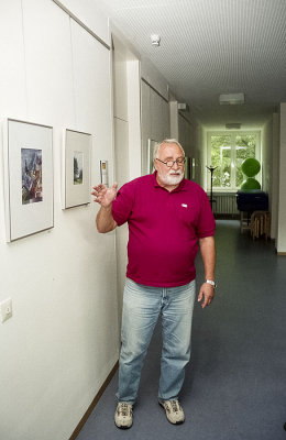 Jrgen showing his art in 2002