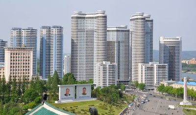 Pyongyang looking a little more like Beijing every visit.