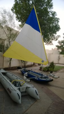 45 feetsquare sail