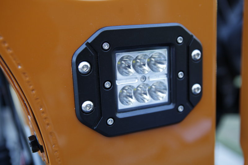 Closeup of Dually LED light