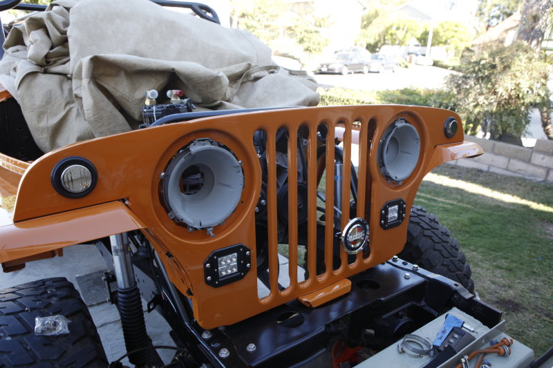 Headlight buckets installed