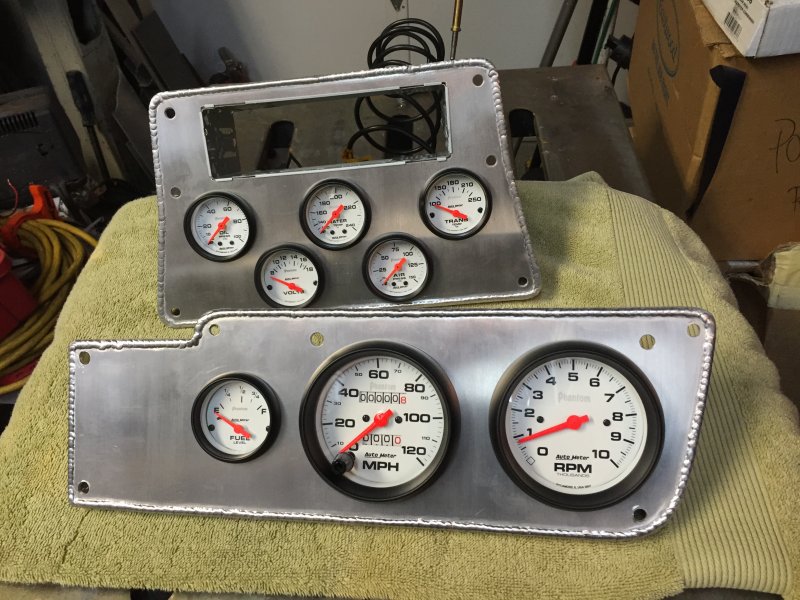 Both gauge panels ready to install