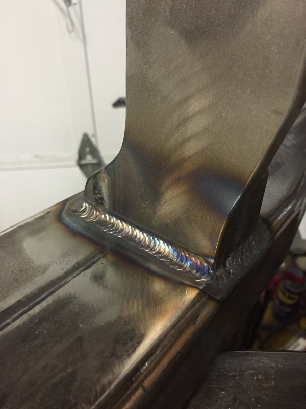 Welding  the mounting brackets