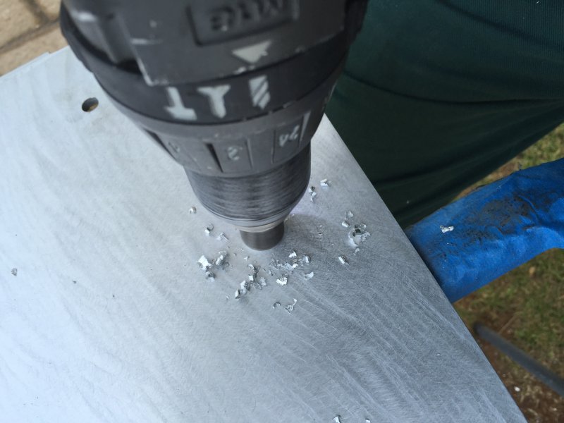 Countersinking the holes