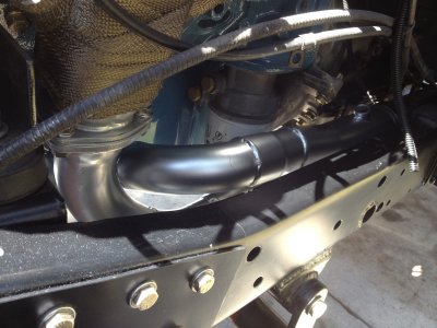 Top view of head pipe