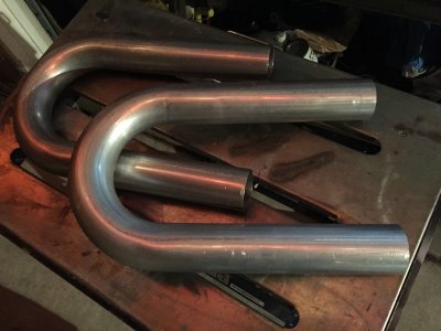 2 1/2 Mandrel bent tubes for tail pipe