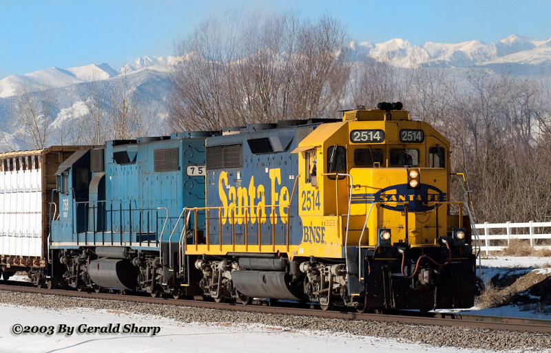 BNSF 2514 At Highland, CO
