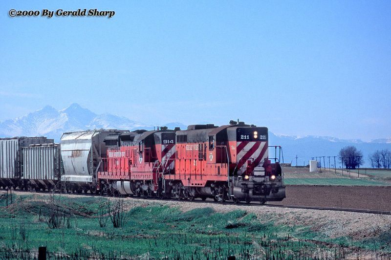 Great Western Ry. 211 Near Walker, CO