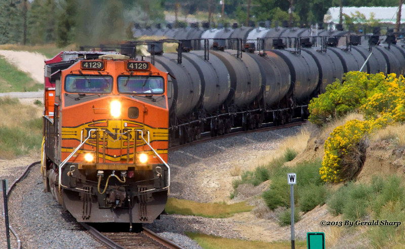 BNSF 4129 South At The North Siding Switch Longs Peak 2