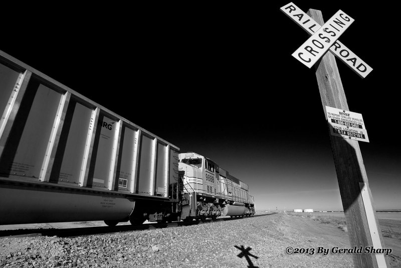 BNSF 9888 DPU Near Tampa, CO