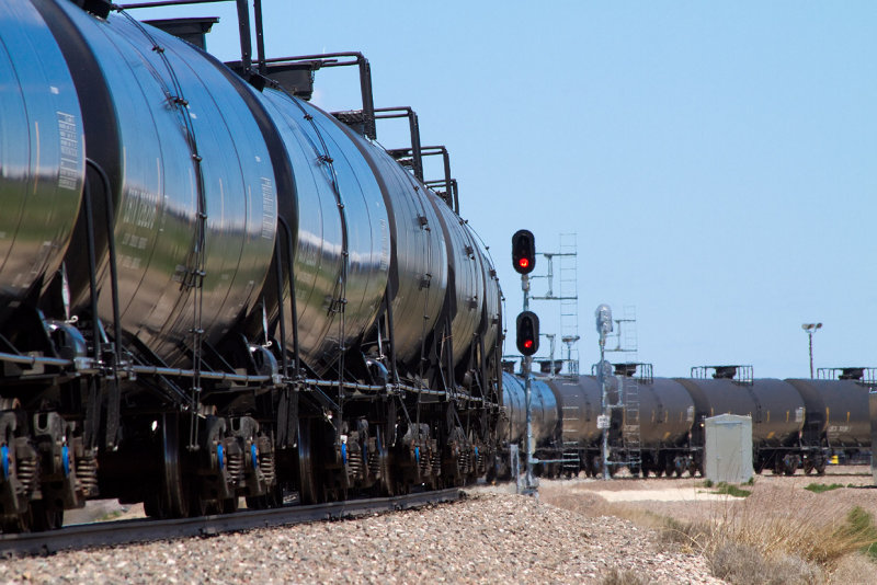 Empty Tankcars At The Tampa Oil Loading Terminal