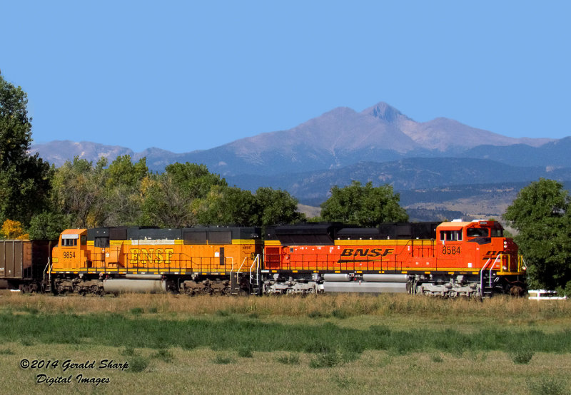 BNSF 8684 North At NSS Highland, CO