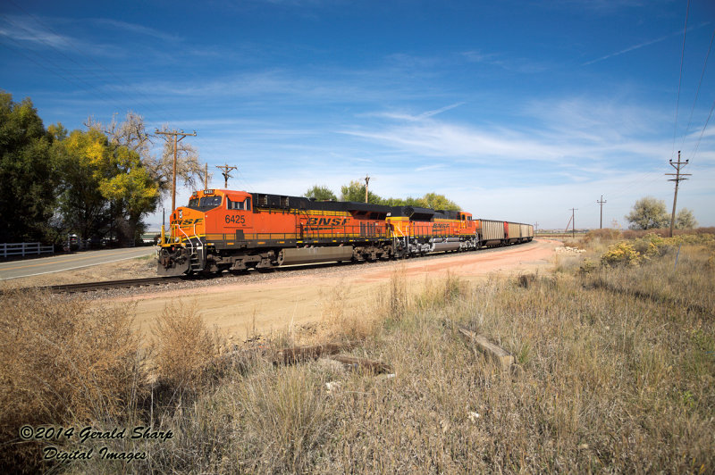 BNSF 6425 At Highland, CO