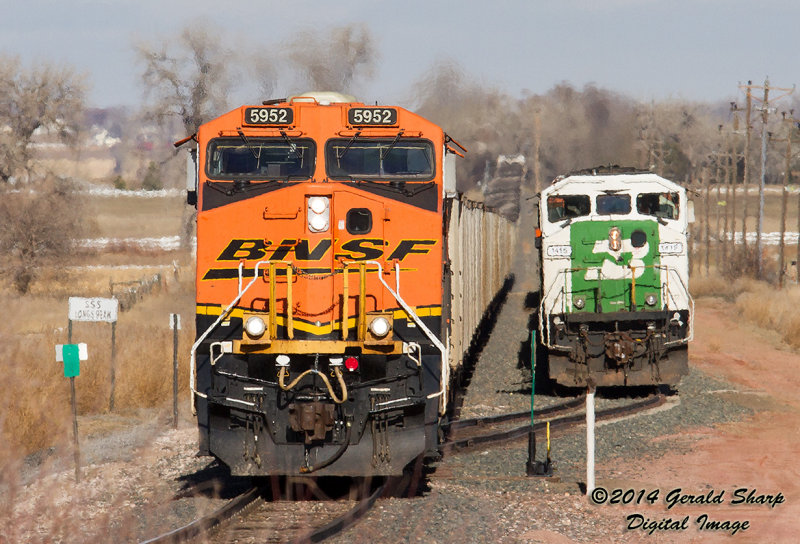 BNSF 5952 And BNSF 1415 At SSS Longs Peak, CO