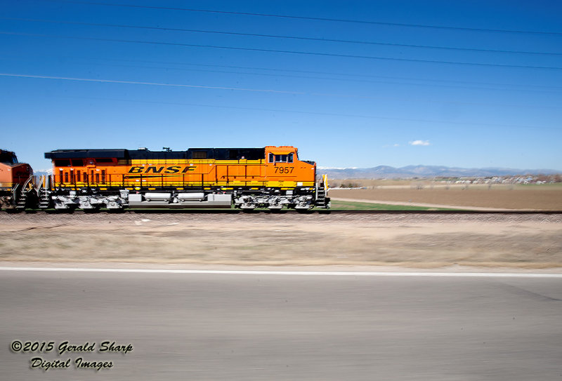 BNSF 7957 North OMATAC On Berthoud Hill, CO