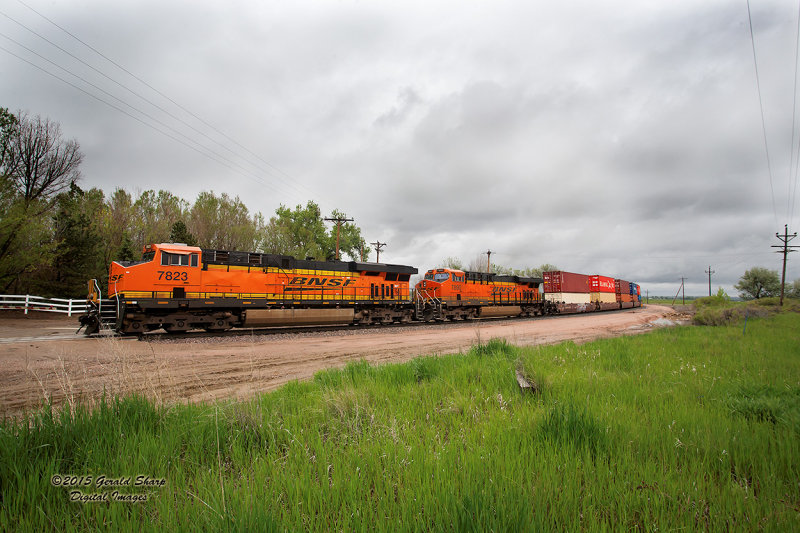 BNSF 7823 South TACOMA At Highland, CO