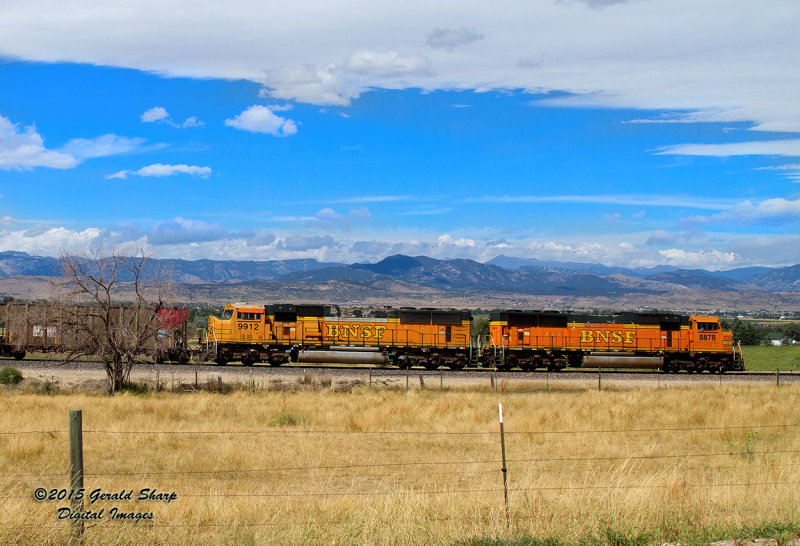 BNSF 8878 North On Berthoud Hill, CO