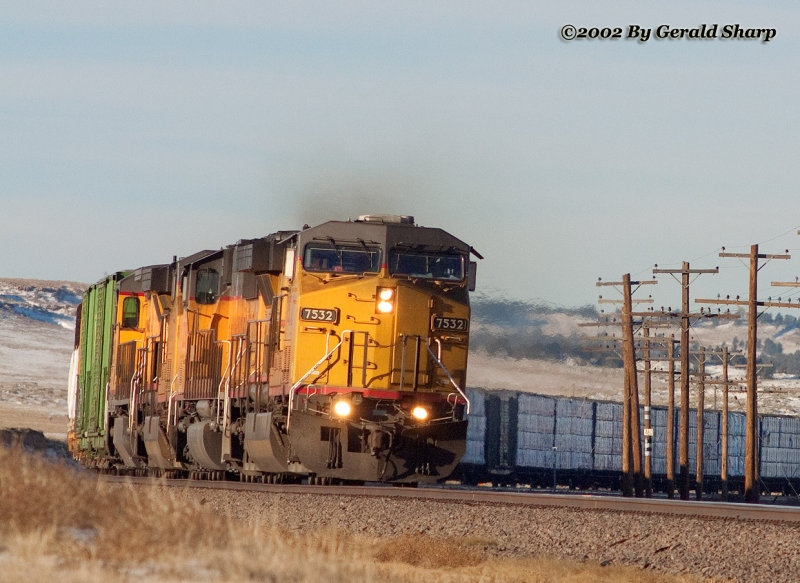 UP 7532 East Near Bushnell, NE