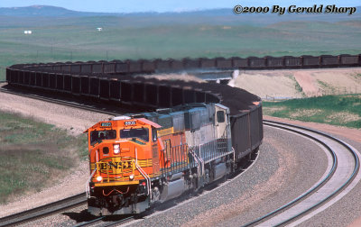 BNSF 8868 East At Highway 59 Overpass
