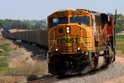 bnsf 9880 At SSW Long's Peak, CO