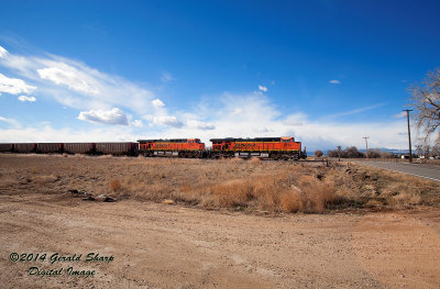 BNSF 6153 North At Vermillion Road North of Longmont, CO