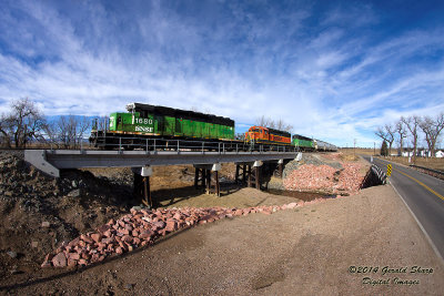 BNSF 1680 South Longmont Switch At Little Thompson Creek, CO