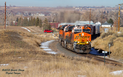 BNSF 7167 South On Berthoud Hill, CO