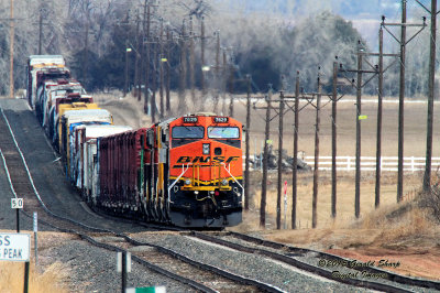 BNSF 7629 At Longs Peak Siding, CO