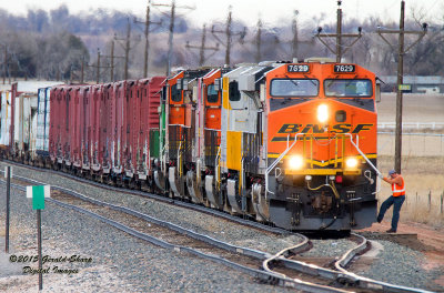 BNSF 7629 South At SSS Longs Peak, CO