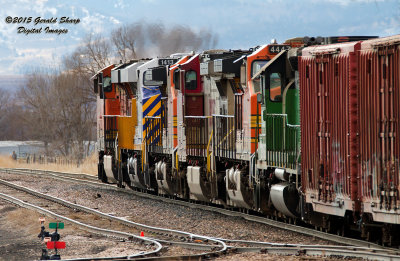 BNSF 7629 South At Highland, CO