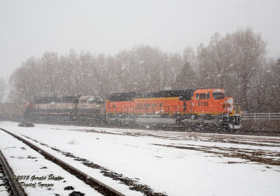 BNSF 9735 North At Highland, CO