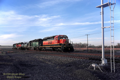 BNSF 7265 Helpers At Crawford, NE