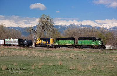 BNSF 1789 Longmont Switch At Highland, CO