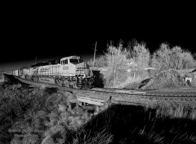 BNSF Black And White