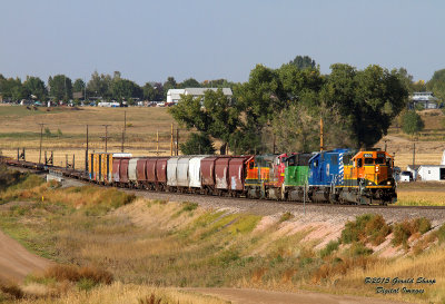 BNSF 1600 South (Longmont Switch) On Berthoud Hill, CO