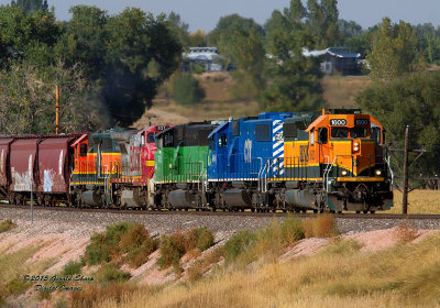 BNSF 1600 South (Longmont Switch) On Berthoud Hill, CO