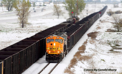 BNSF 9880 West At East Tonville, CO