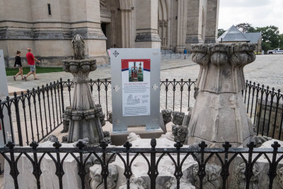 Washington National Cathedral - these pieces fell from the cathedral in the earthquake of 2011