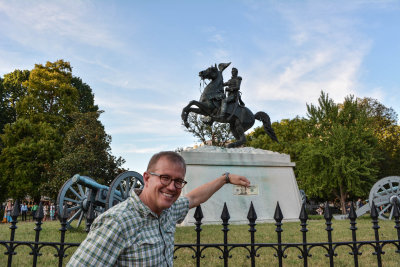Brian, Andrew Jackson, and Andrew Jackson (Photo by Naomi)