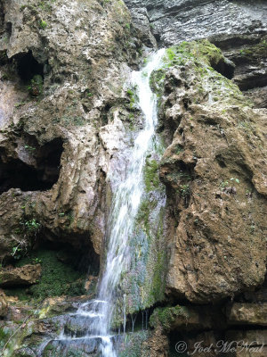 Limestone waterfall; Walker Co., GA