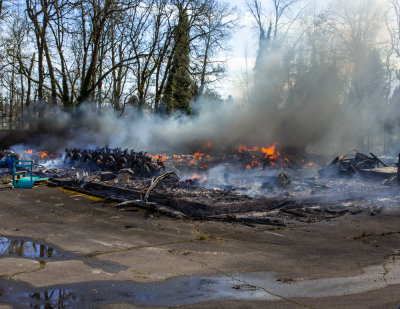 Bowling Center Burned