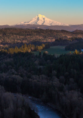 First Snowfall On Mt. Hood