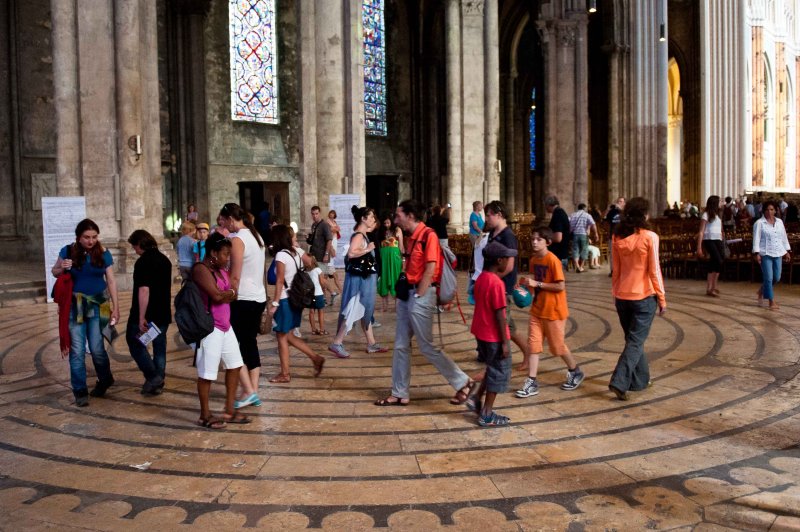 In Chartres Cathedral - the Labyrinth