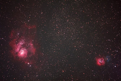 M8 Lagoon & M20 Triffid nebulas