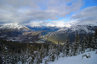 Bow River from Sulphur Mountain