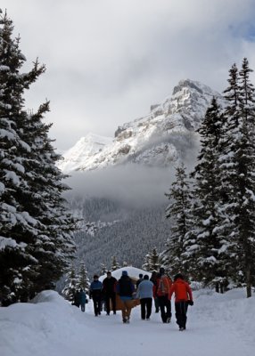 Approaching Lake Louise