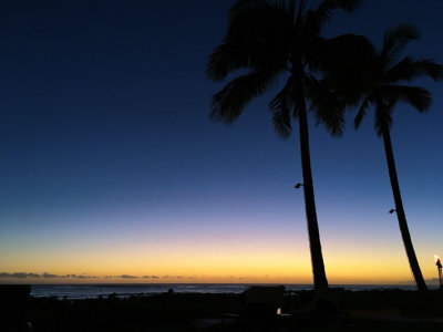 After sunset from Koa Kea Resort