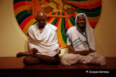 Ghandi et son pouse, Muse de Gandhi (ancienne maison de Birla), Delhi_IMGP9011.JPG