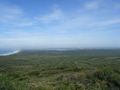 Looking south across Munmorah State Conservation Area towards the town of Budgewoi.