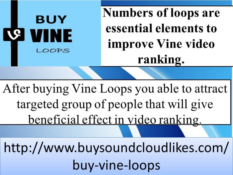 Buy Vine Loops to Make Video Viral- Buysoundcloudlikes